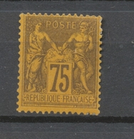 FRANCE N°99 75c Violet S.orange N* Signé CALVES Cote 350€ TB P2247 - 1876-1878 Sage (Type I)