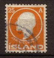 ISLANDE 1911 N°67 25 A. Orange. TTB. P237 - Autres - Europe