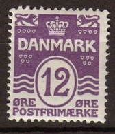 Danemark 1921-30 Christian X N°136 12o Violet. P259 - Andere-Europa