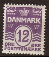 Danemark 1921-30 Christian X N°136 12o Violet. P261 - Sonstige - Europa