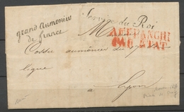 1827 Lettre Franchise Grand Aumonier De France + Service Du Roi RARE P2899 - Lettere In Franchigia Civile