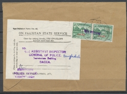 1971 Lettre BANGLADESH Libre 04/73 Timbres Du Pakistan Surchargés RRR P2921 - Otros - Europa