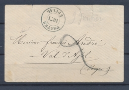 1871 Guerre Enveloppe Avec Cachet POSTE EPINAL Superbe P2938 - Guerra De 1870