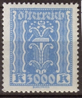 Autriche 1923 Industrie 3000k Bleu. N**. P296 - Sonstige - Europa