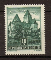 Autriche 1957 N°874Aa 10s Vert Bleu Foncé. N** P388 - Otros - Europa