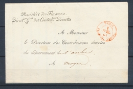 1841 Lettre En Franchise Ministère Des Finances Directon Gale Des Contribo P4101 - Lettere In Franchigia Civile