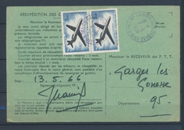 1966 Carte Ordre De Réexpédition Des Correspondances Tarif à 10F 2*PA N°40 P4313 - 1921-1960: Periodo Moderno