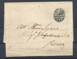 1829 Lettre Cachet Négatif BELFORTE Pour Pesaro. Superbe. P4377 - Sonstige - Europa