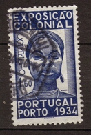 Portugal 1934 N°574 1e60 Bleu. Obl. Scarce. P438 - Altri - Europa