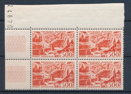 1949 TIMBRE POSTE AERIENNE Bloc De 4 N°27 500f Rouge Marseille N** P4550 - 1927-1959 Ungebraucht