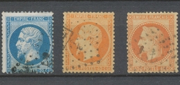 Classique N°22 20c  Bleu , N°23, N°31 40c Orange Oblitérés ANCRE TB. P5096 - Andere & Zonder Classificatie