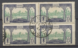 GABON Bloc De 4 N°41 Obl. CAD TB SIGNE CALVES COTE 100€ P919 - Unused Stamps