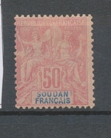 SOUDAN N°13, 50c. Rose NEUF* COTE 65€ T1517 - Unused Stamps