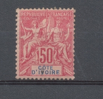 COTE D'IVOIRE N°11, 50c Rose NEUF*, TB COTE 90€ T1958 - Neufs