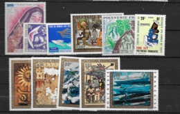 1973 MNH Polynesie Française Year Collection - Full Years