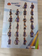 Poster Recto-verso France 7 Féminin Et Masculin - Rugby