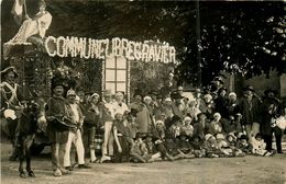 La Guerche * Carte Photo * Cavalcade * Char De La Commune Libre Le Gravier * Déguisement - La Guerche Sur L'Aubois