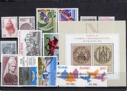 ISLANDE 1982 ** - Años Completos