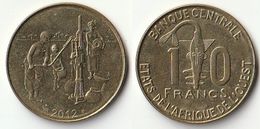 Pièce De 10 Francs CFA XOF 2012 Origine Côte D'Ivoire Afrique De L'Ouest (v) - Elfenbeinküste