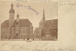 Gruss Aus Eisenberg . Markt   1899  Some Damages . Rounded Corners . - Eisenberg