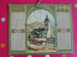 Almanach Des PTT . Calendrier Poste 1928. Arrens Hautes-Pyrénées - Big : 1921-40