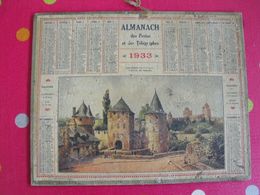 Almanach Des PTT . Calendrier Poste 1933. Fougères (ille-et-vilaine) L'entrée Du Château - Groot Formaat: 1921-40