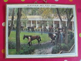 Almanach Des PTT. Cantal. Calendrier Poste 1969. Paddock De Longchamp, Paturage En Vercors - Grossformat : 1961-70