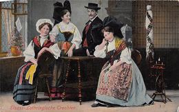 Non Classé .  Alsace        67         Lot De 6 Cartes Couples En Costume Local            (voir Scan) - Sonstige & Ohne Zuordnung