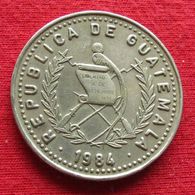 Guatemala 25 Centavos 1984 KM# 278.3 Rare Lt 1134 *VT - Guatemala