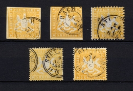 Germany Wurtemberg 3k Yellow Selection. XF. H93 - Europe (Other)