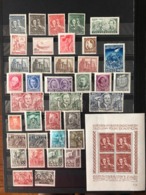 Poland 1951 Complete Year Set. 37 Mint Stamps & 1 Souvenir Sheet.  MNH** - Ganze Jahrgänge