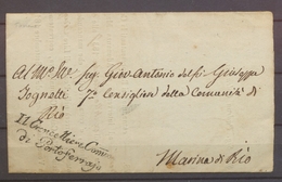 1837 Lettre Marque Il Cancelliere Como/Di Porto-Ferrajo. Superbe X1288 - Altri - Europa