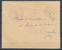 1941 Env. SERVICE A LA MER Obl. BATIMENT DE LIGNE/STRASBOURG, TB X1471 - Maritime Post