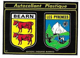 BEARN - LES PYRENEES - BLASONS - AUTOCOLLANT PLASTIQUE - Bearn