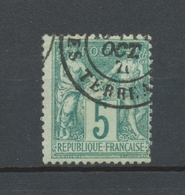 Classique SAGE N°64 5c Vert N/B TTB. X218 - 1876-1878 Sage (Tipo I)