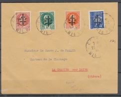 1944 Env. Libération De La Charité Sur Loire Signé MAYER. RARE X2525 - 2. Weltkrieg 1939-1945