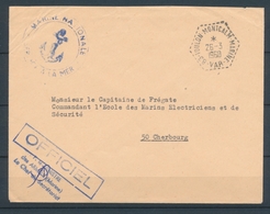 1968 Env. Cachet 83-TOULON-MONTCALM-MARINE-VAR Superbe X2772 - Schiffspost