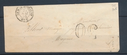 1855 Enveloppe Taxe 30c Cachet Double Cercle ARMEE D'ORIENT BUREAU C TB X2819 - Sellos De La Armada (antes De 1900)