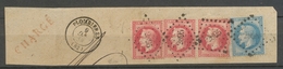 Grand Fragment Chargé à 2f60 Avec PcdesGC 2895 PLOMBIERES VOSGES X3582 - 1863-1870 Napoléon III Lauré