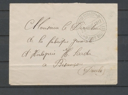 1917 Enveloppe En FM Obl Spéciale CROISEUR CUIRASSE JULES MICHELET X3730 - Poste Maritime