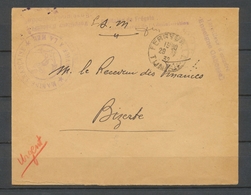 1932 Env. En FM Obl TUNISIE Griffe Torpilleur D'Escadre Enseigne Gaboide X3751 - Maritime Post