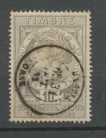 Timbre Fiscal Quittances 10c Gris Obl Postale Càd Bastia Corse X3818 - Andere & Zonder Classificatie