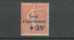 Caisse Amortissement N°250 +25c +50c Rouge-brun Neuf Luxe ** Signé Calves X3843 - Unused Stamps