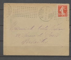 1913 Lettre ESSAI CHAMBON, LE MANS/SARTHE Obl. N°138, SUP X3876 - 1849-1876: Période Classique