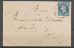 Lettre N°14 Càd SARDE: AIX-LES-BAINS, Durée Deux Mois Et Demi, SUP X3915 - 1849-1876: Classic Period