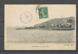 1910 Lettre VAPEUR MONT-ST-MICHEL, Petit Càd Violet, SUP X3938 - 1849-1876: Période Classique