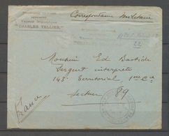 Lettre Vapeur Frigorifique CHARLES TELLIER, En FM, SUP X3939 - 1849-1876: Période Classique