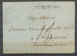 1798 Lettre DE TOSCANE, Mis à ANTIBES, SUP X4110 - Altri - Europa