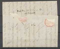 1823 Lettre De Londres PAR PH.DEVOT ET LE/DE CALAIS + 61/CALAIS, SUP X4121 - 1849-1876: Période Classique