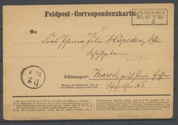 Carte De Feldpost MONTGERON, K:PR:FELD-POT/RELAIS N°49, Très Rare, SUP X4780 - Guerra De 1870